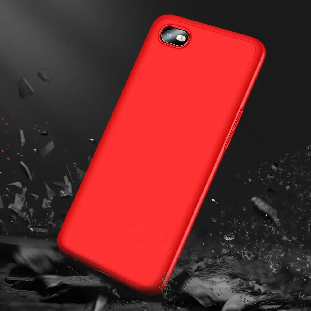 Для OPPO Realme C2 ультра тонкий ПК задняя крышка нескользящий противоударный 360 градусов полный защитный чехол
