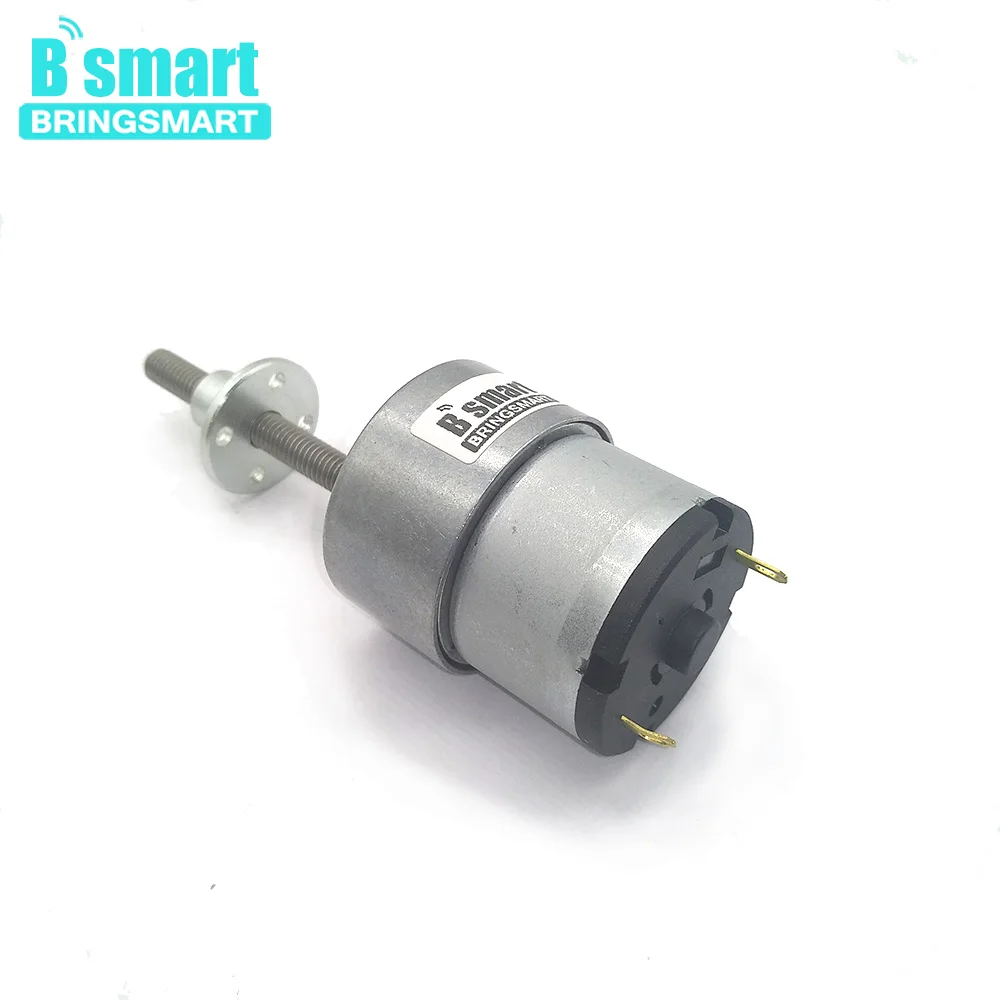 Bringsmart 12V Electirc длинный вал для мотора DC мотор 6V резьбовой вал для DIY частей JGB37-520 с фланцем