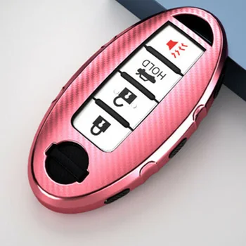 

Auto Accessories 1*Key Case In Green, Pink, Red, Silver, Purple For Nissan Versa Altima Armada Maxima