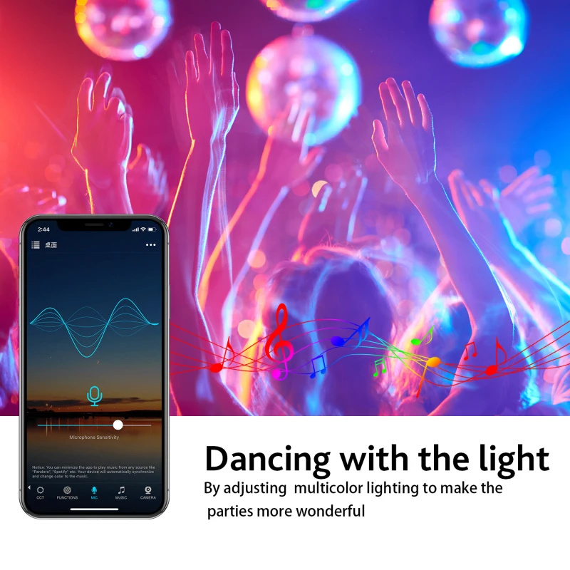 10W LED Light Bulbs AC190-240V E27 WiFi+BLE Smart RGB Bulb Dimmable With Magic Home Pro App Control Via Alexa Google Home smart led light bulbs