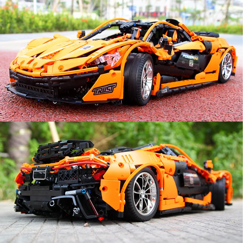 

Yuxing 13090 Science And Technology-Piece Machinery Group McLaren Race Car Super P1 Sports Car Remote Control Difficult Assemble