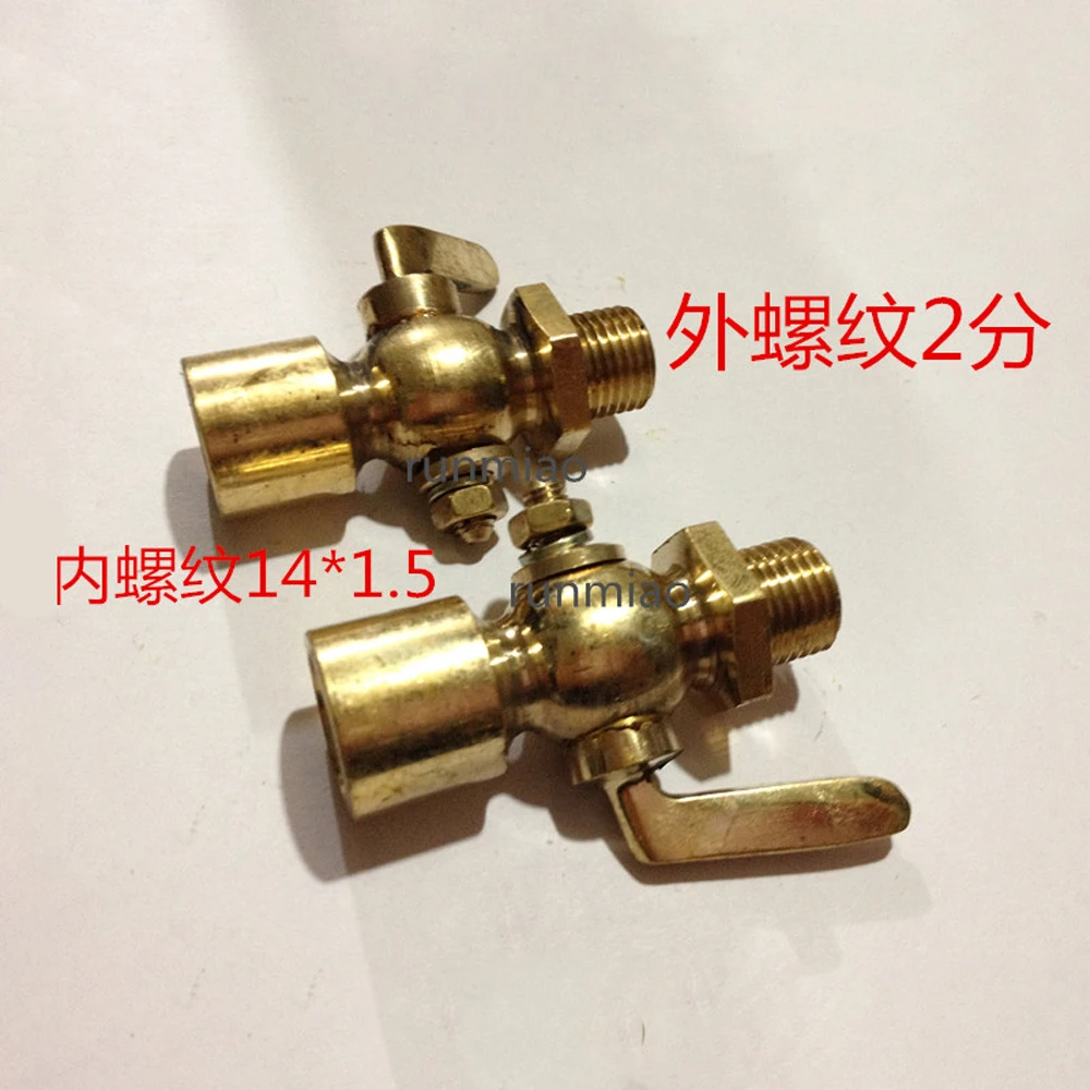 1/4&quot BSP Male x M14x1.5mm Metric Female Brass Drain Petcock Shut Off Valve Water Fuel Gas Oil | Обустройство дома