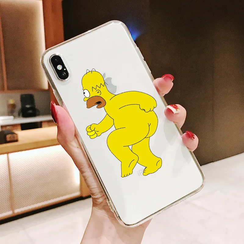 Гомер Дж. Силиконовый чехол для iPhone 11Pro MAX 5 6s 7 8PLUS X XR XS MAX|Бамперы| |