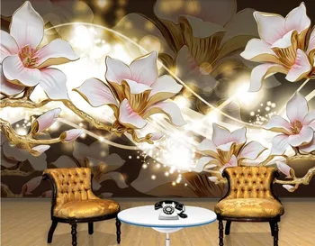 

CJSIR Custom Photo Wallpaper Mural Magnolia Dream Black TV Background Wall Papel De Parede Wall Papers Home Decoration