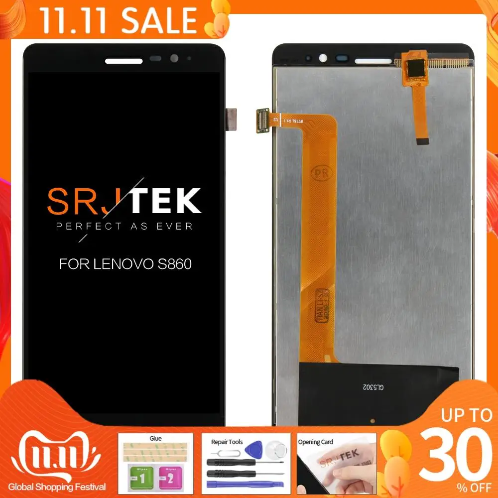 

Original 5.3'' 1280x720 Display For Lenovo S860 LCD Touch Screen Digitizer for Lenovo S860 Display Replacement Parts