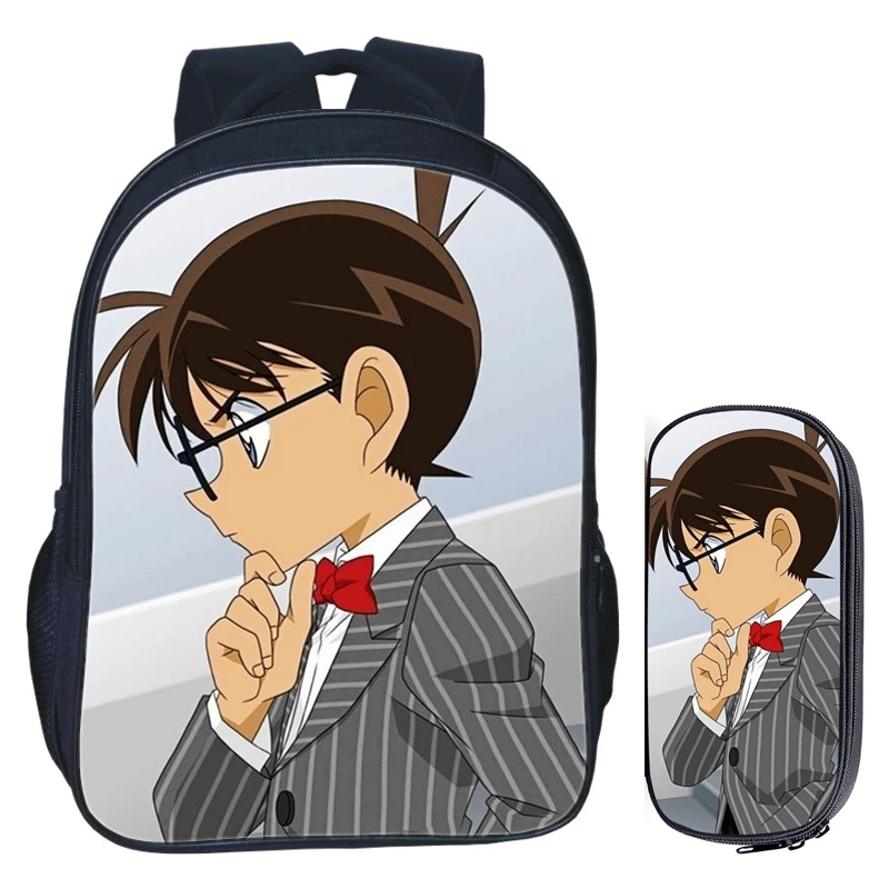 Detective Conan Backpack Bags | School Anime Detective Conan - 16 Inch  Cartoon - Aliexpress