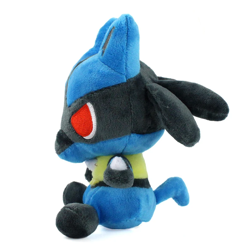 17 см аниме Q версия Lucario плюшевые игрушки мягкие животные кукла подарок на день рождения для детей
