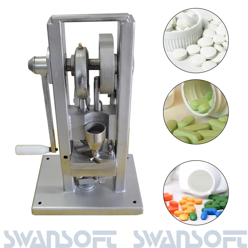

High quality Manual Single Punch Sugar Tablet Pill Press Machine Slice Making Hand Operated Mini Type Tablet Maker/Pill press