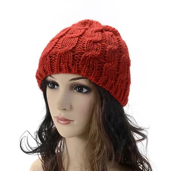 

New Style Women Knitted Hat Warm Stretchy Beanies Cap for Winter Outdoor
