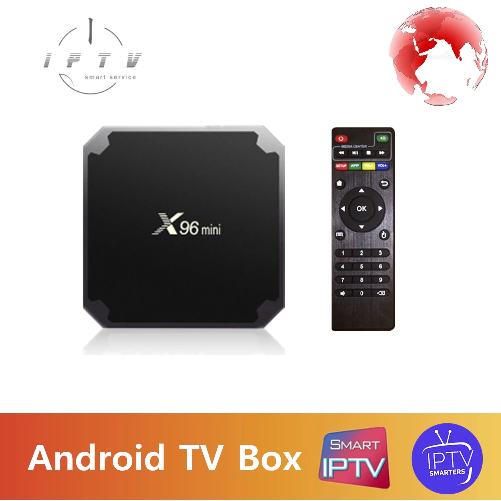Smart IP TV Box X96mini Android box Поддержка нескольких приложений IPTV smart tv box|ТВ-приставки и