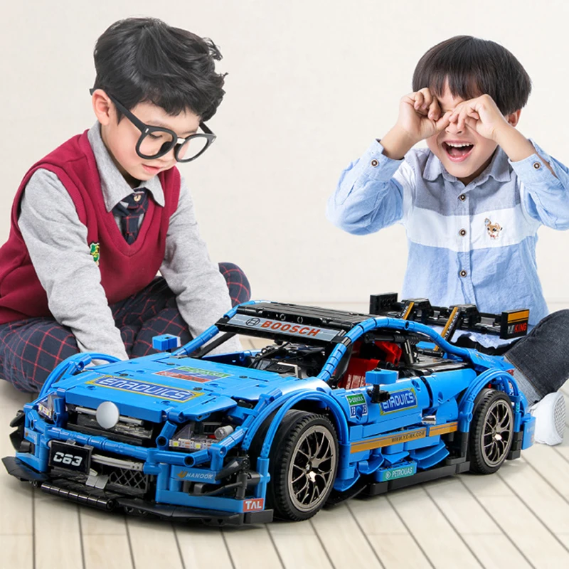 C63 Технология серии 13073 1970 шт. Совместимость MOC-6687 приложение Программирование дистанционное управление RC автомобиль набор строительных блоков игрушка