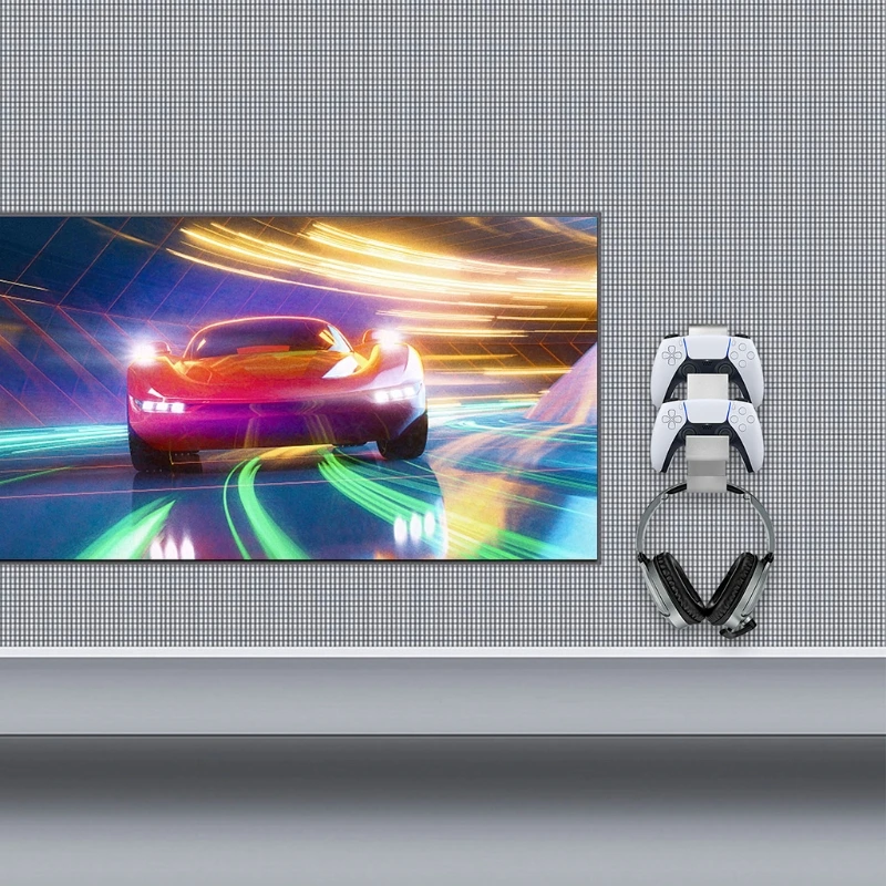 2022 New Aluminum Alloy Bracket Wall Mount Stand For PS5 Controller & Headset Hanger