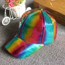 Прямая поставка, кожаная кепка, осенняя разноцветная бейсбольная кепка, уличная танцевальная Кепка, хип-хоп кепка, уличная Кепка От Солнца, Спортивная Кепка