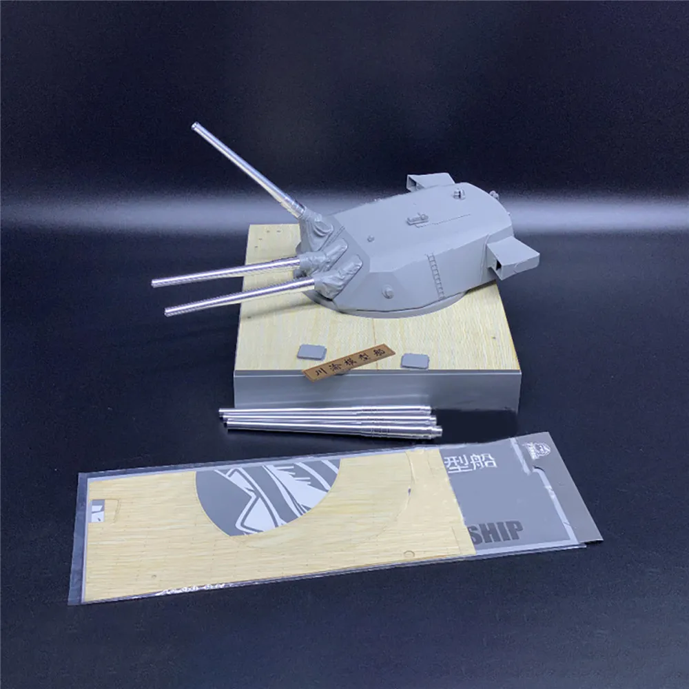 

Metal Barrel & Wooden Deck & 3 Shells for 1/72 Battleship Yamato Model Battleship Three Flowers 0510