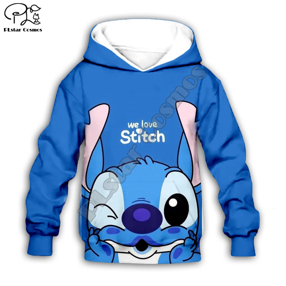 

Kids Cloth Anime kawaii Lilo Stitch 3d hoodies/tshirt/boy sweatshirt Cartoon Hot Movie pant style-7
