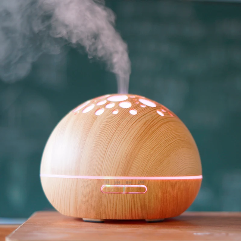 

New Aromatherapy Machine AS/ABS AC 12W Humidifier Light wood grain Aromatherapy Machine 300 ML With US/UK Plug For Essential oil