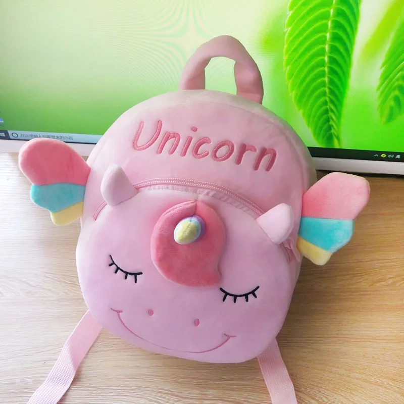 Розовый Единорог школьные рюкзаки для девочек 3D мультфильм дизайн милые