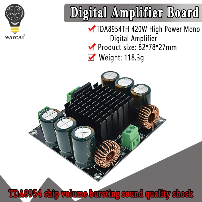 XH-M253 TDA8954TH ядро BTL режим Hi-Fi класс 420 Вт высокой мощности моно цифровой усилитель