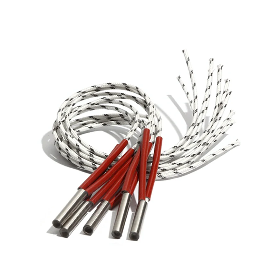 Única Cabeça Dupla Tubo de Aquecimento Cilíndrico 110v 220v 380v Cartucho Aquecedor 120w 130w 140w 150w Peças mm 38 48 48 mm 316sus