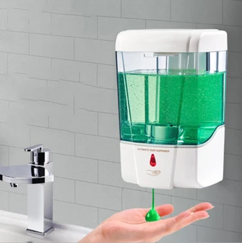 

1 Pcs 700ml Bathroom Touchless Infrared Induction Smart Liquid Soap Dispenser Sensor Automatic Soap Dispenser Kitchen Cocina