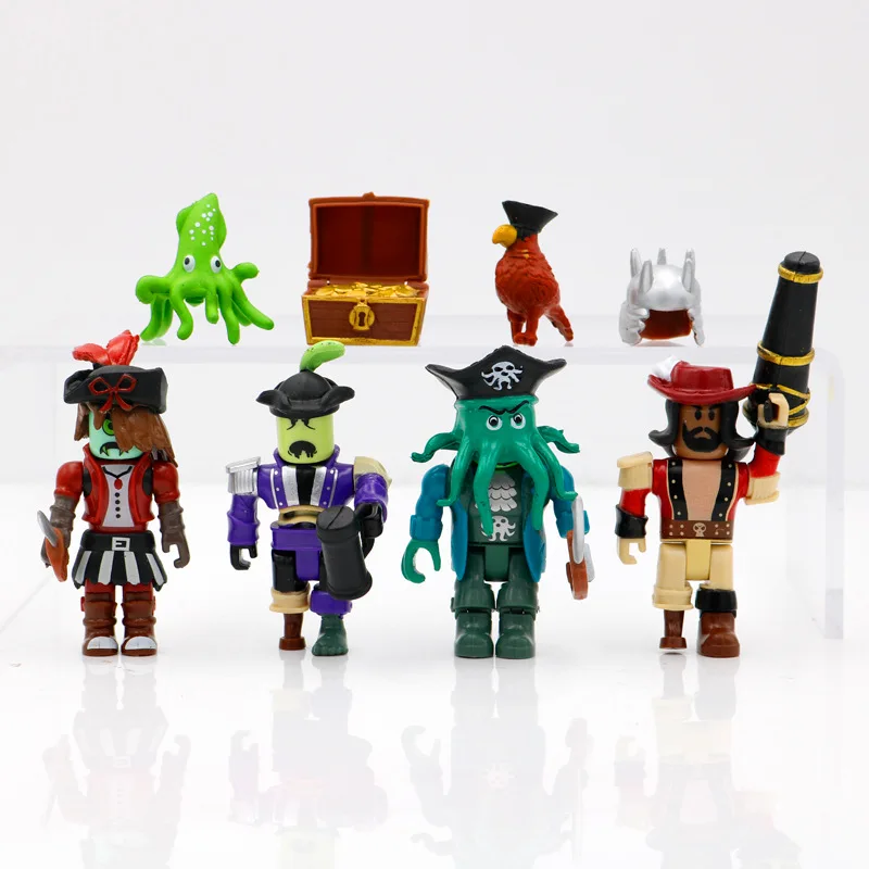 Набор Кукол ROBLOX Pirate Showdown Mix & Match 7 см набор из ПВХ куклы игрушки для мальчиков