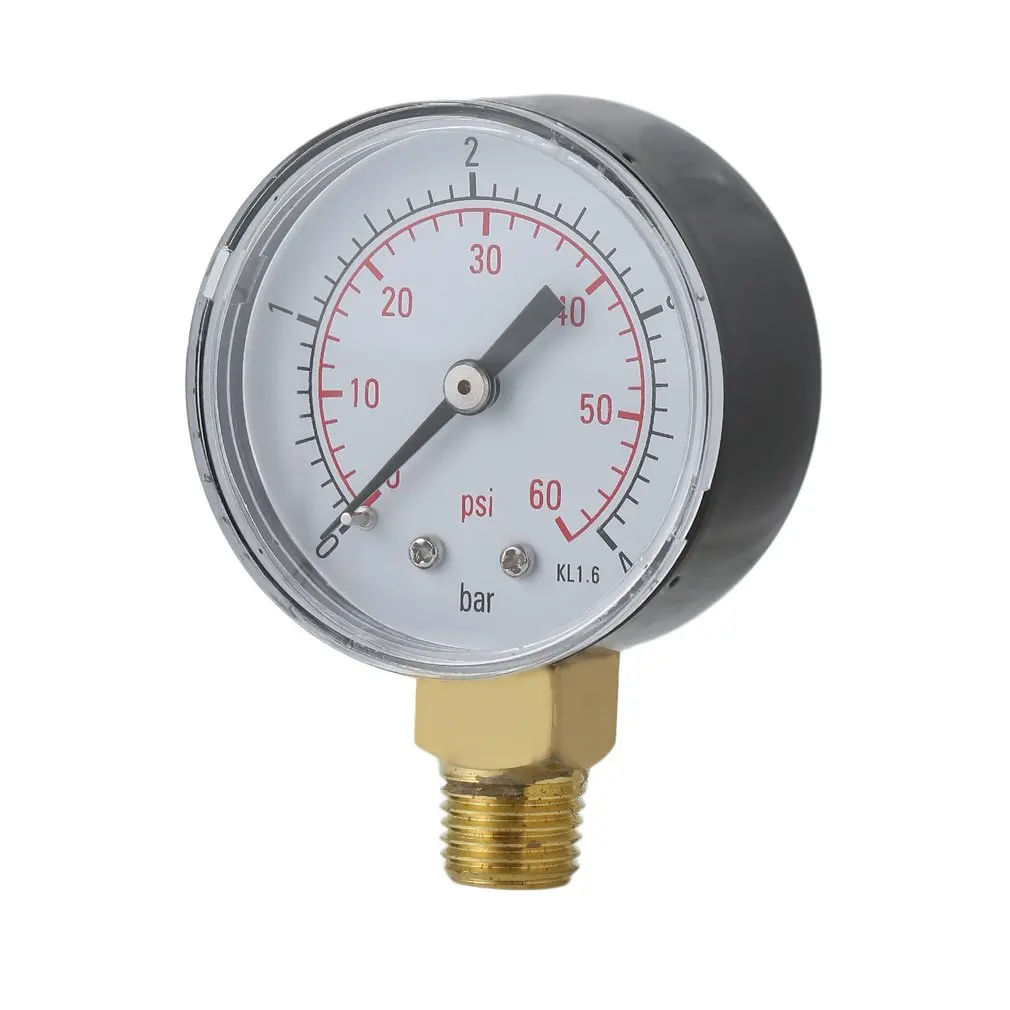 Практичный фильтр для бассейна спа манометр воды мини 0 60 PSI 4 бар боковое