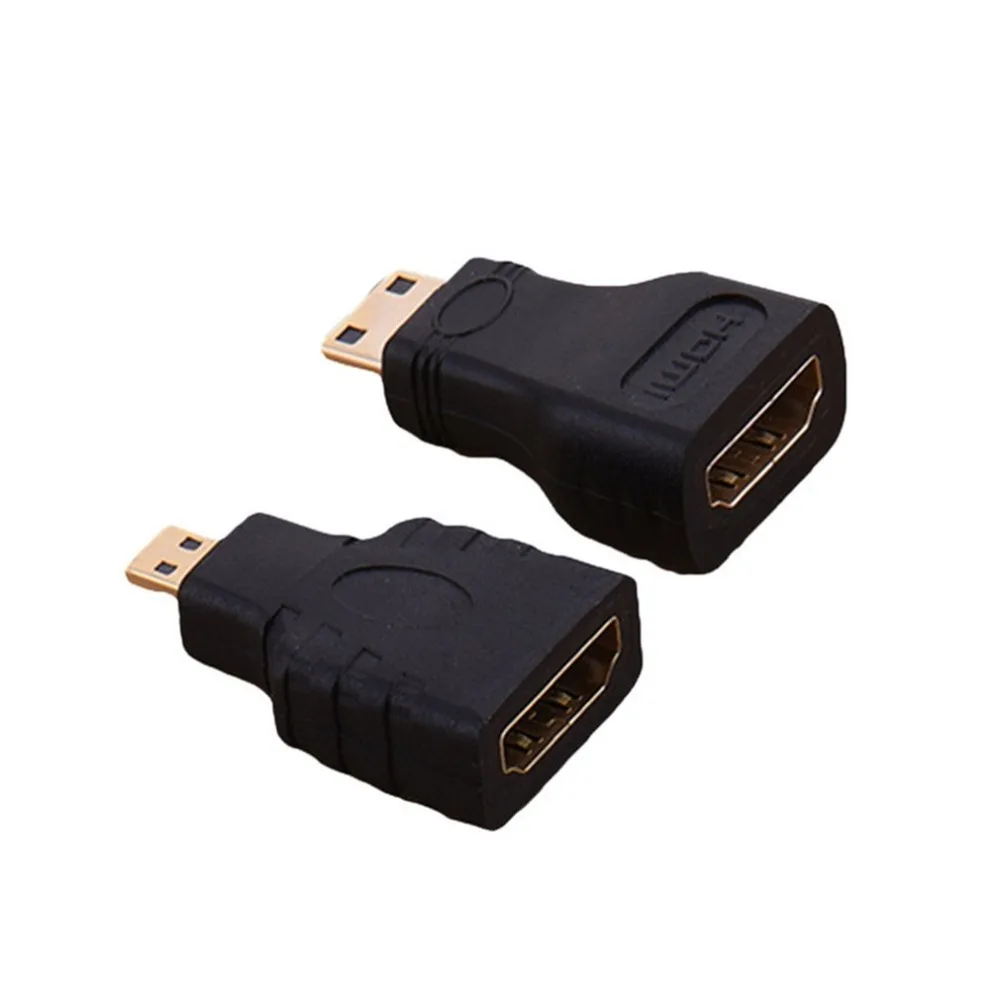 HDMI for Micro HDMI+ HDMI to Mini Gold Plated Converter HD Connector Extension Adapter for Video TV for Xbox 360 HDTV 1080P