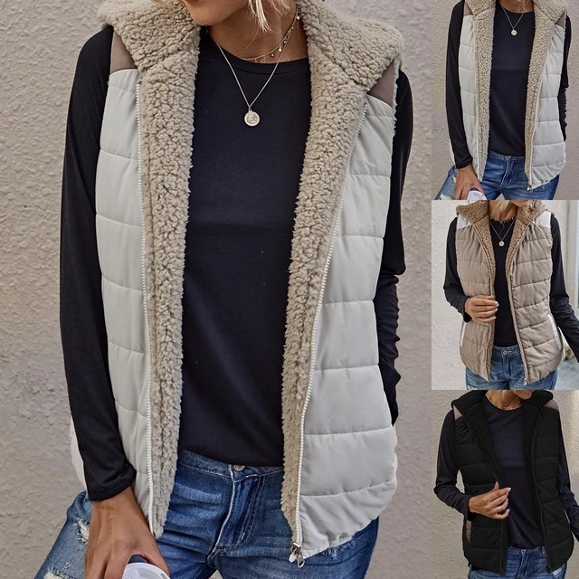 gilet réversible femme