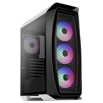 

Aerocool AEROONEFROST, ATX PC box, Semitorre Gaming, tempered glass side window, 4x 120mm Fixed RGB fans