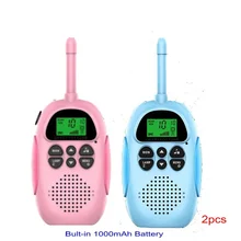 

Walkie Talkie Kids Built-in 1000mAh Battery 2 Pcs Children's Radio Walkie-Talkie Kids Birthday Gift Toy For Boy Girl 3~5KM Range