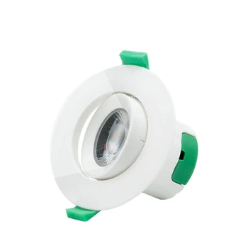 

Direction Adjustable LED Small Recessed Ceiling Downlight Spotlight for Sloped Ceiling 7W Cool White 5000K Cut Hole 70-75MM