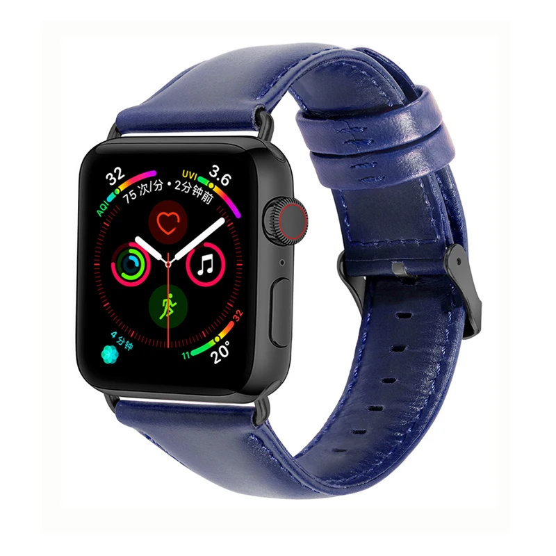 Ремешок из натуральной кожи для apple watch correa 4(iwatch 5) 40 мм 44 мм apple watch 3 2 1 42 мм 38 мм браслет наручные часы ремешок для часов