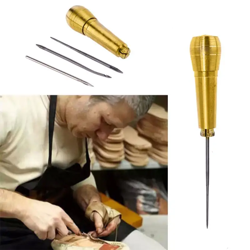 

Useful Canvas Leather Sewing Shoes Repair Tool Sets Awl Hand Stitching Taper Leathercraft Needle Tool Kit Craft Sewing Tools