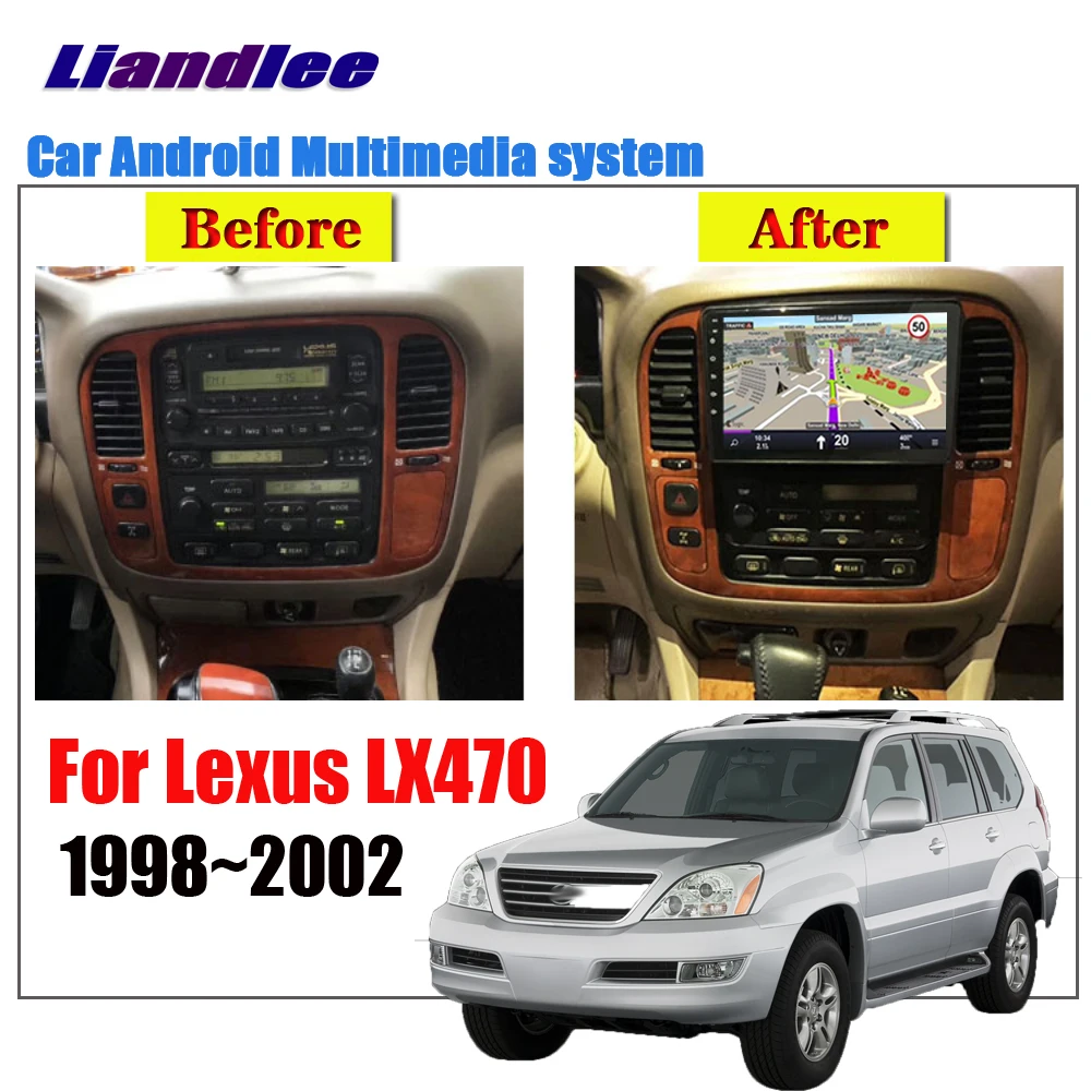 Android For Lexus LX470 1998 2002 Stereo Car Screen Carplay Wifi BT GPS