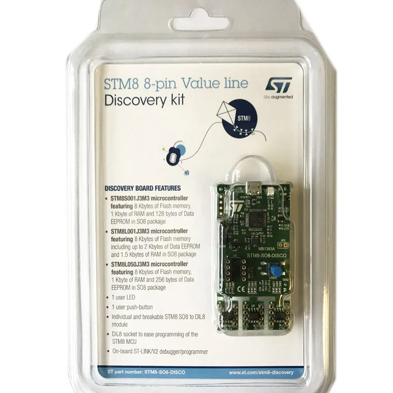 STM8-SO8-DISCO 8S001 8L001 8L050 ST Original genuine ARM Discovery kit with STM8 MCU Development Board | Электронные компоненты