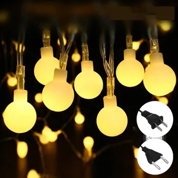 

Christmas Tree Decoration Lighting String 110V 220V 4.5M Colorful Warm White 40LED Globe Balls Fairy Garland String Light