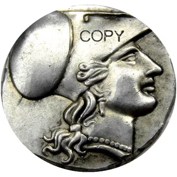 

G(15)Rare Ancient Greek Silver Corinth Stater Coin from Syracuse - 304 BC Silver Plated copy coins