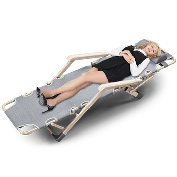 

Folding Bed Single Home Simple Nap Artifact Lunch Break Escort Lounge Chair Office Portable Military Bed Economy