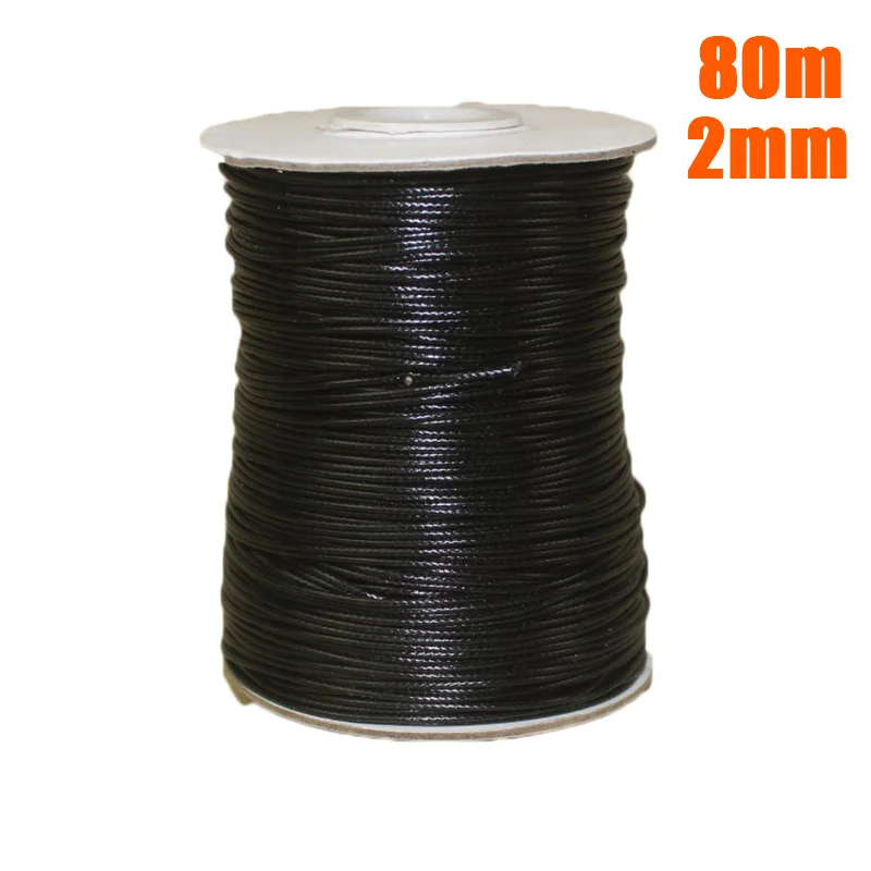 

1mm/2mm Waxed Polyester Cord Thread Beading & Various Colours DIY Art Craft