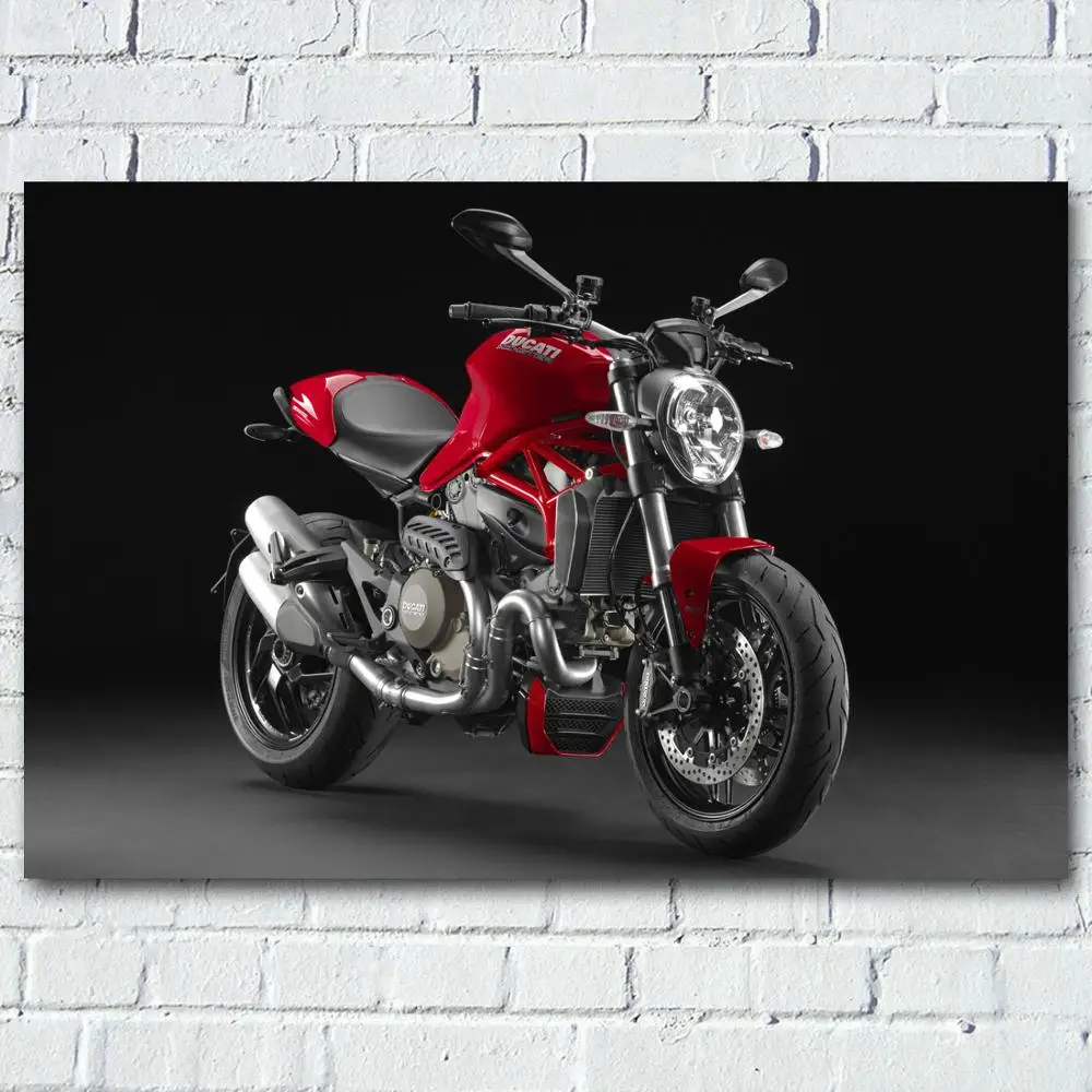 Картины в рамке Superbike Ducatis Monsters для декора комнаты художественный постер картина |