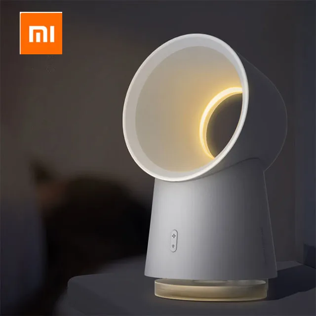 Xiaomi mijia HL Happy Life 3 в 1 Мини Вентилятор охлаждения Bladeless Настольный вентилятор увлажнитель воздуха с светодиодный светильник