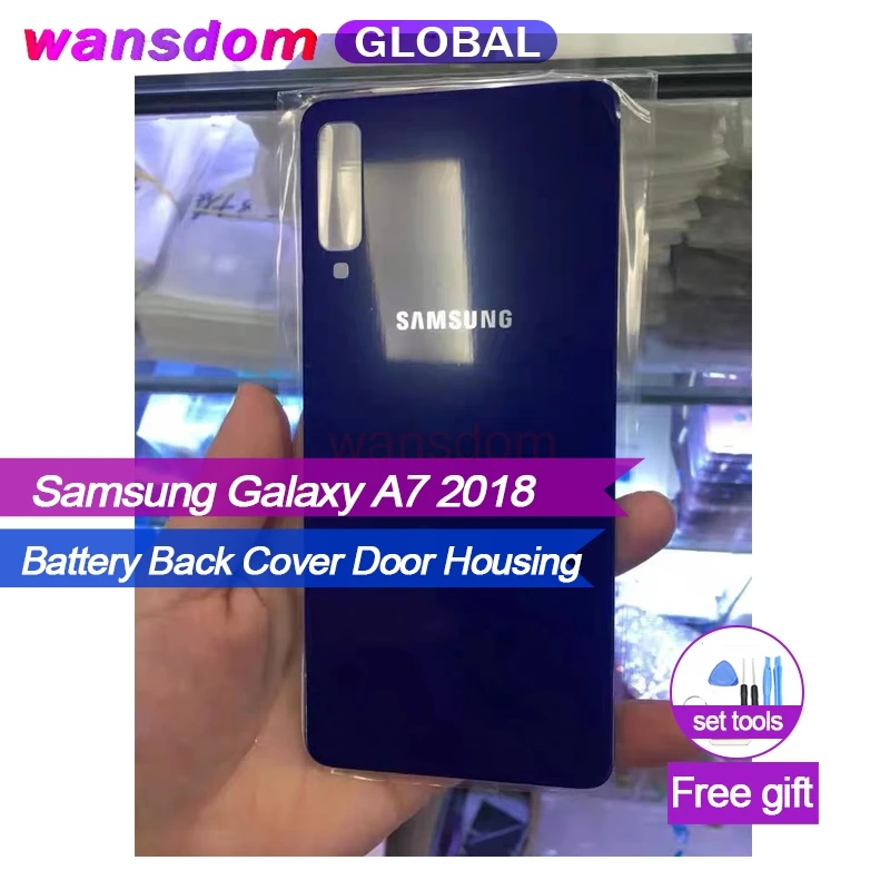 Для samsung Galaxy A7 2018 A750F SM-A750 задняя крышка батарейного отсека Корпус Замена запасные