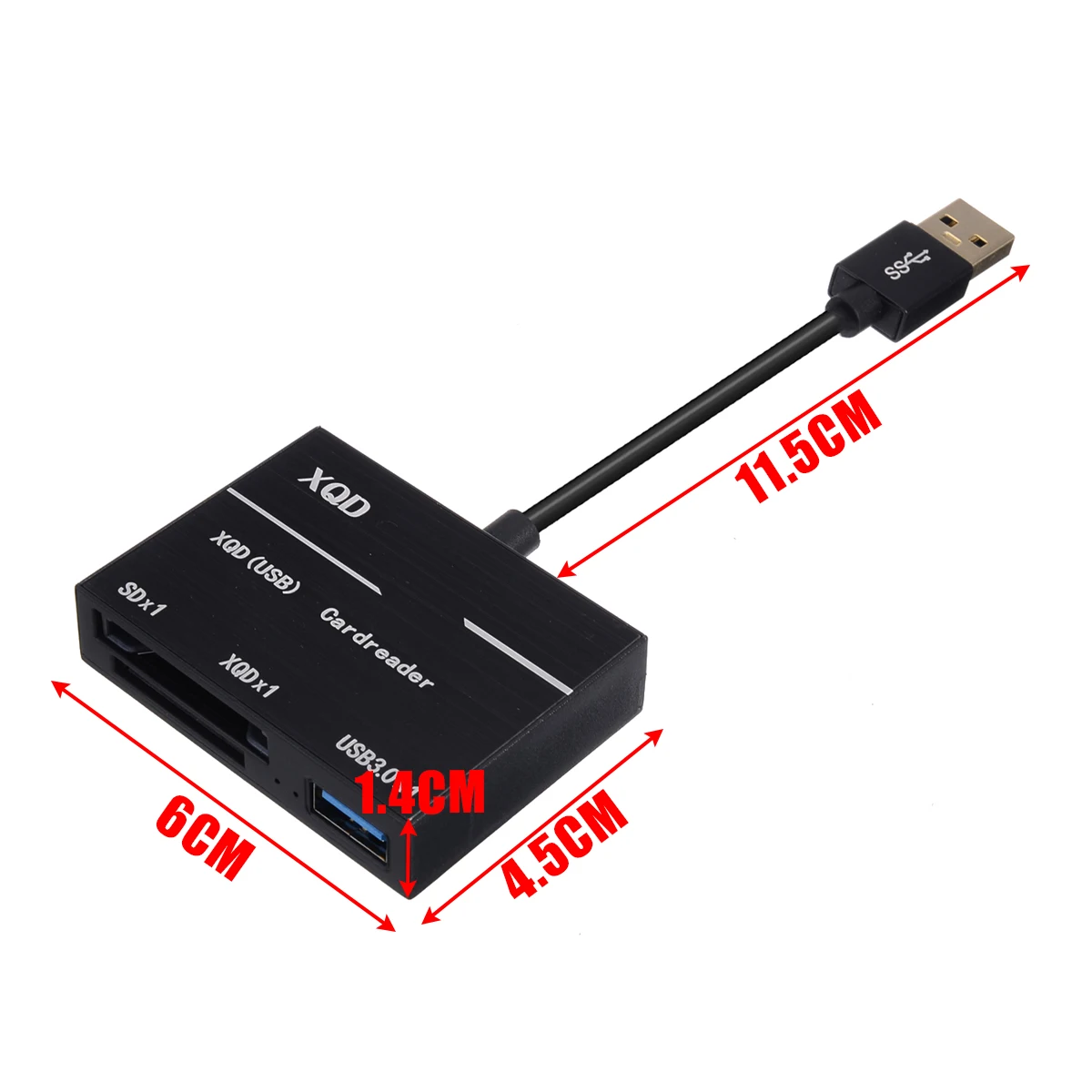 1 шт. Универсальный USB3.0 концентратор кард-ридер черный все-в-одном XQD SD кард-ридер 500 МБ/с./с высокоскоростной XQD2.0 адаптер Комплект Mayitr