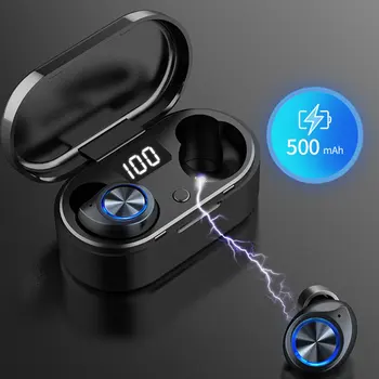 

Tw80 Earphones Digital Display Wireless Headphones Sports Waterproof Earbuds