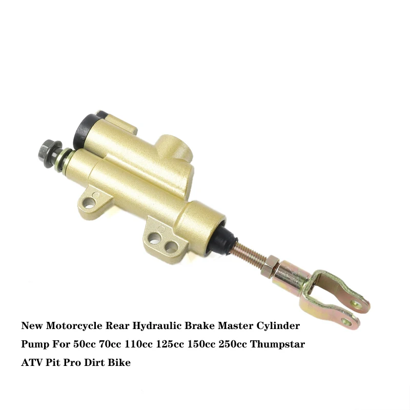 Motorcycle Rear Hydraulic Brake Master Cylinder Pump For 50cc 70cc 110cc 125cc 150cc 250cc Thumpstar ATV Pit Pro Dirt Bike