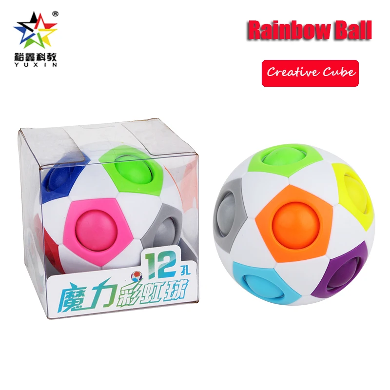 rainbow puzzle ball