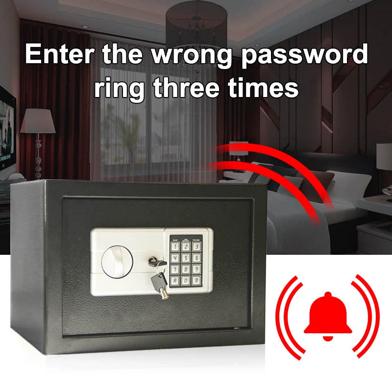 Luxury Digital Depository Drop Cash Safe Box 13.8*11*9.8IN 7.5kg Jewelry Home Hotel Lock Keypad Safety Security Box Secret stash