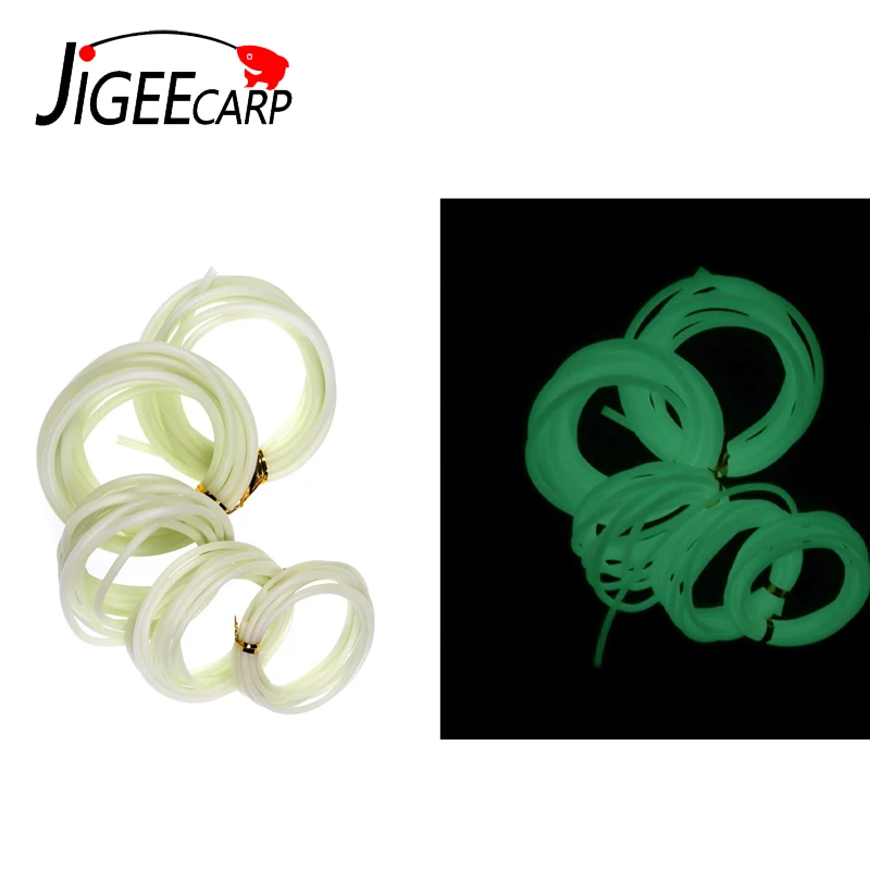 

JIGEECARP 2m Silicone Lumo Tube Carp Fishing Tackle Soft Rig Tube High Brightness & Long Lumo Period Rubber Sleeves