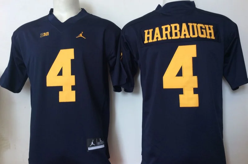 Новинка, Мичиган Росомахи ing Jabrill Peppers, Jim harbagh Charles Woodson tom brady Джерси - Цвет: Золотой