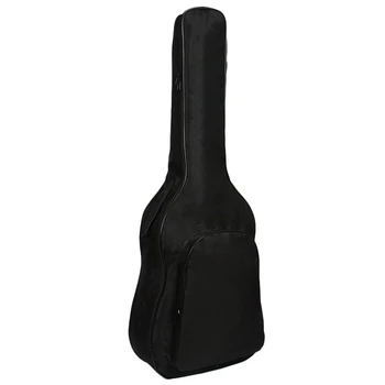 

40/41 inch Thick Cotton Canvas Guitar Gig Bag Waterproof Pad 3mm Cotton Thickening Soft Case with Double Shoulder